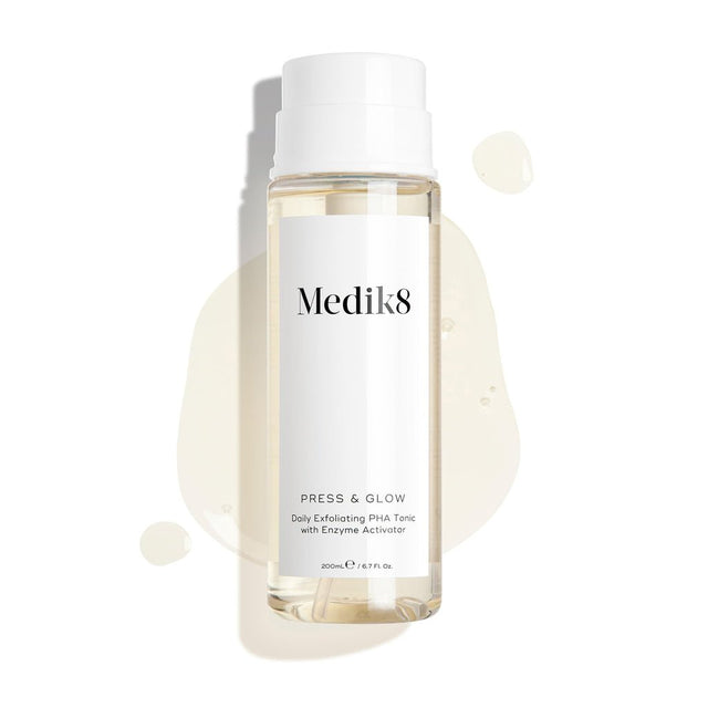 Medik8 Press & Glow 200ml – PHA Hydrating Daily Exfoliating Toner