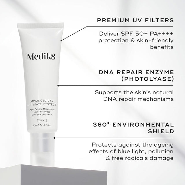 Medik8 Advanced Day Ultimate Protect SPF50+ 50ml – Daily Moisturiser & Sunscreen
