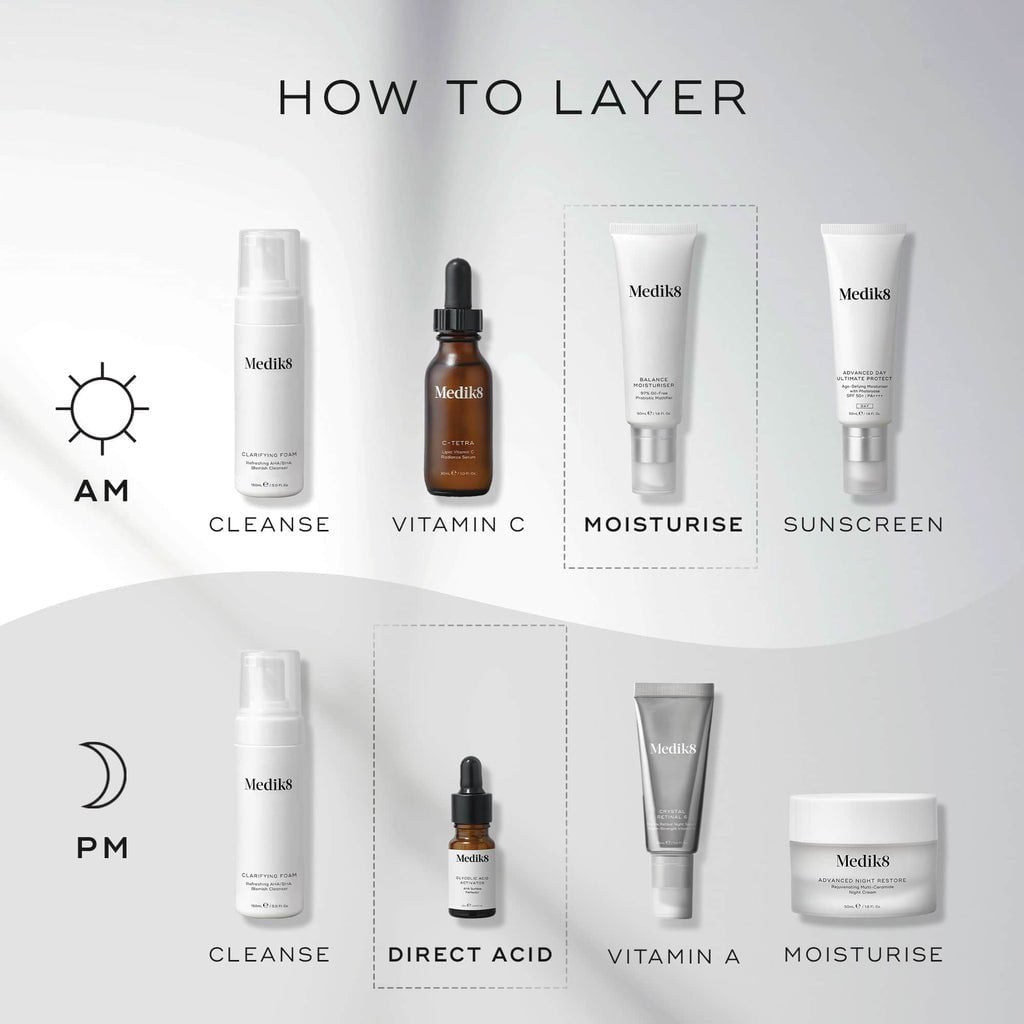 Medik8 Balance Moisturise & Glycolic Acid Activator 50ml