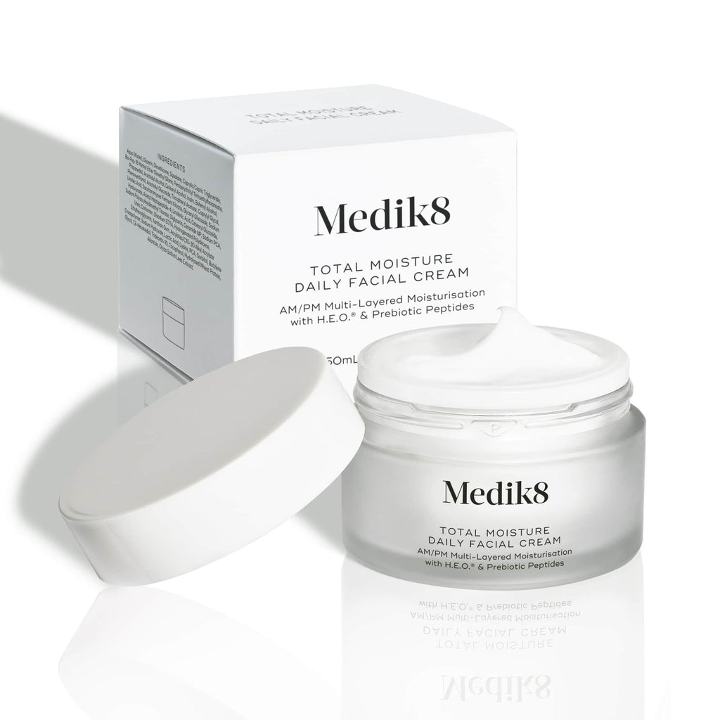 Medik8 Total Moisture Daily Facial Cream 50ml – Fragrance-Free 100-Hour Hydrating Moisturiser