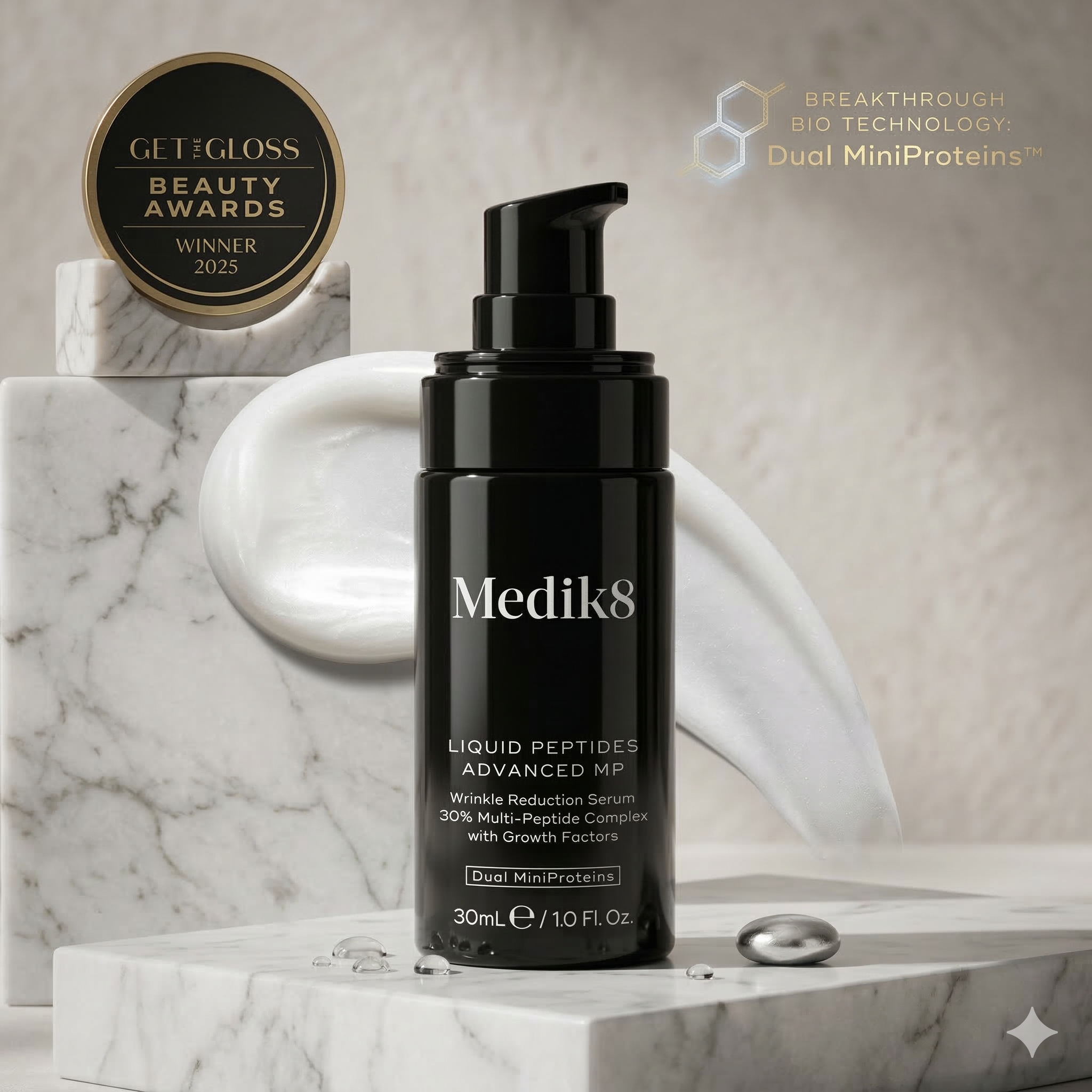 Medik8 Liquid Peptides Advanced MP 30ml – Clinically Proven Wrinkle-Reducing Peptide Serum