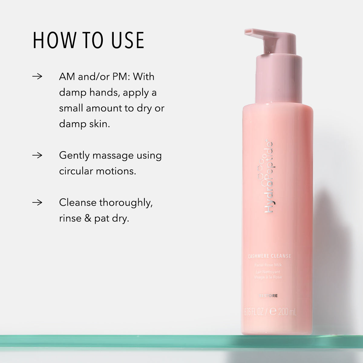HydroPeptide Cashmere Cleanse Facial Rose Milk 200ml – view 5