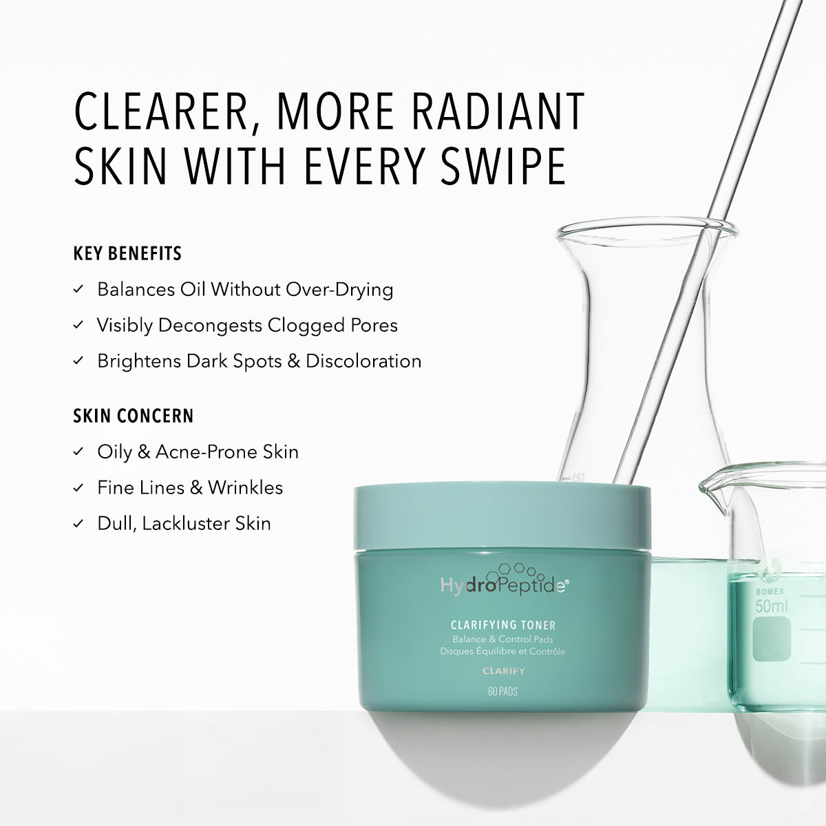 HydroPeptide Clarifying Toner Pads 60 pads – view 2
