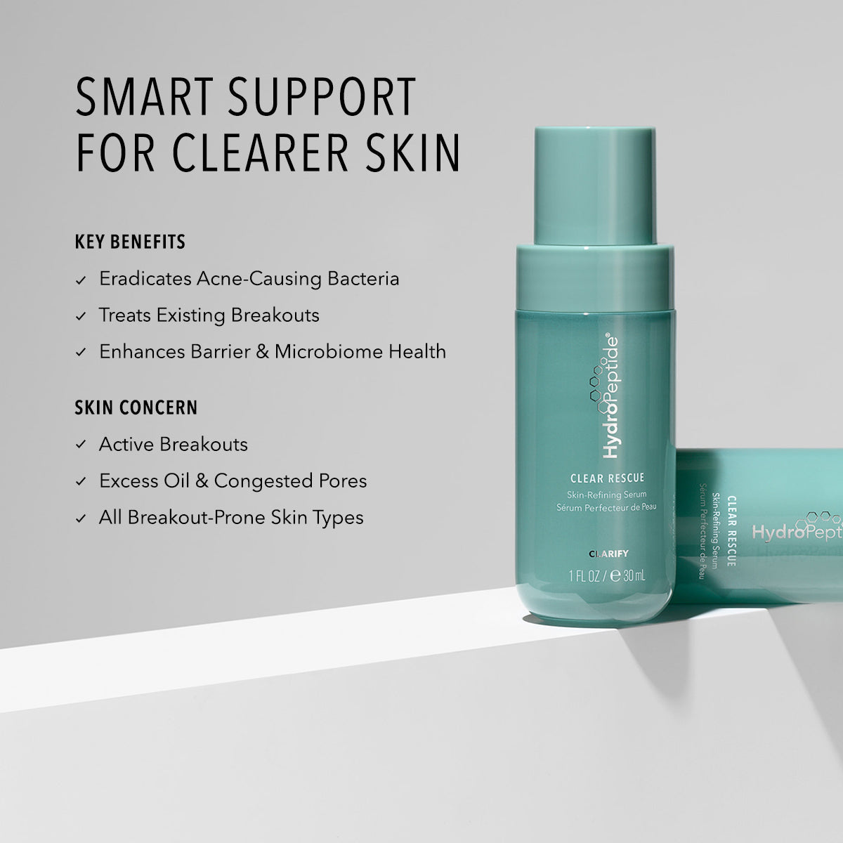 HydroPeptide Clear Rescue Peptide Acne Serum 30ml – view 4