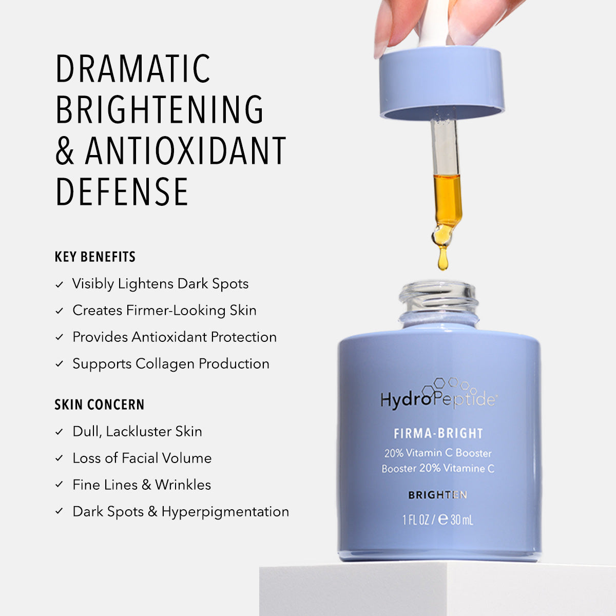 HydroPeptide Firma-Bright 20% Vitamin C Booster 30ml – view 5