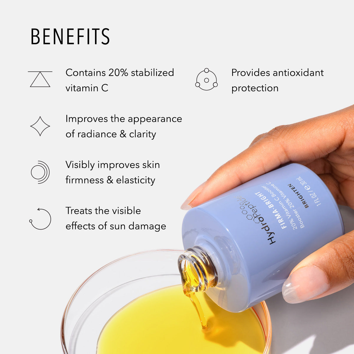HydroPeptide Firma-Bright 20% Vitamin C Booster 30ml – view 6
