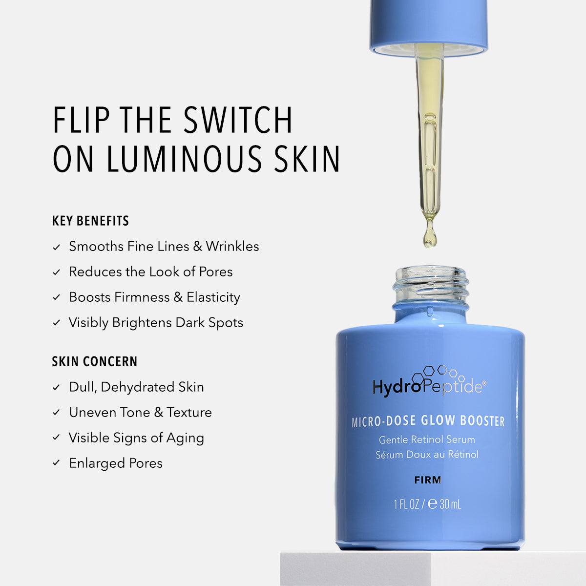 HydroPeptide Micro-Dose Glow Booster Retinoid Serum 30ml – view 3