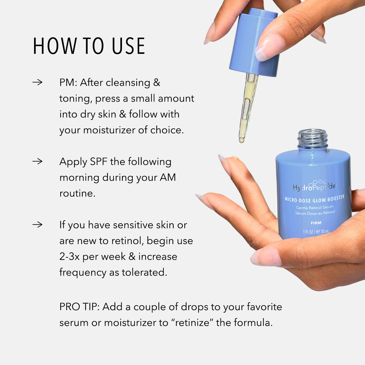 HydroPeptide Micro-Dose Glow Booster Retinoid Serum 30ml – view 5