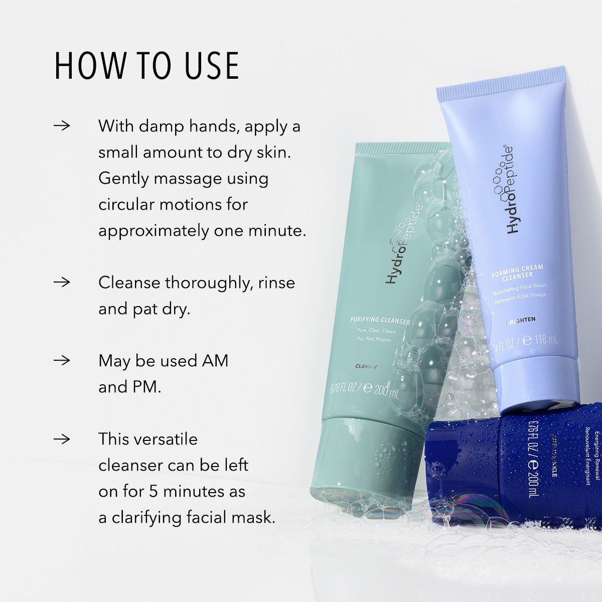 HydroPeptide Purifying Facial Cleanser 200ml – view 6