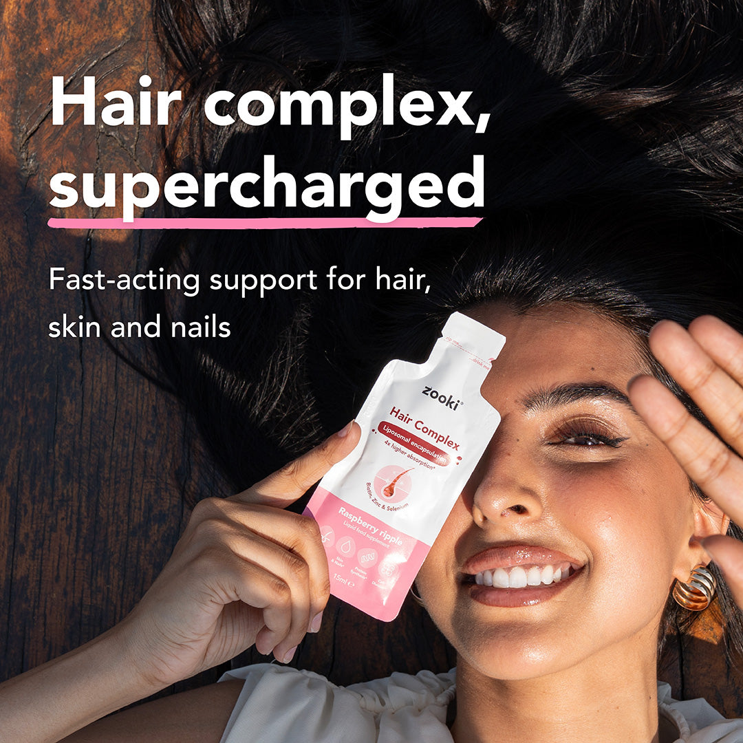 Zooki Liposomal Hair Complex Raspberry liquid sachets