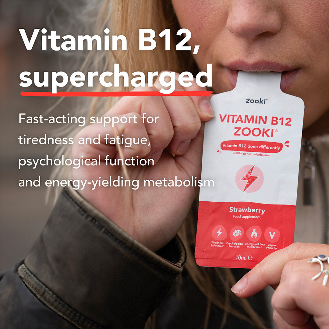 Zooki Liposomal Vitamin B12 2,500mcg Strawberry liquid sachets