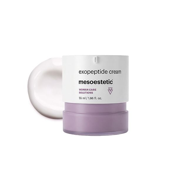 mesoestetic exopeptide cream 55ml, redensifying facial cream with aloe vera exosomes and postbiotics