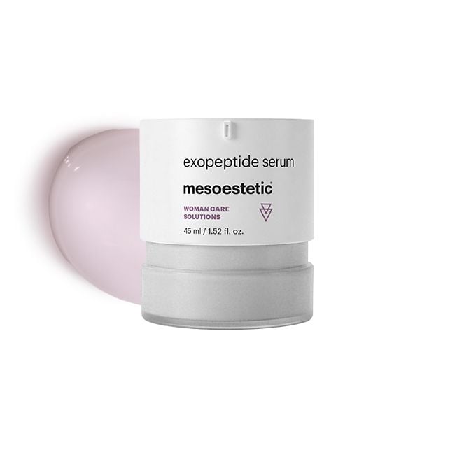 mesoestetic exopeptide serum 45ml, concentrated peptide facial serum for menopausal skin