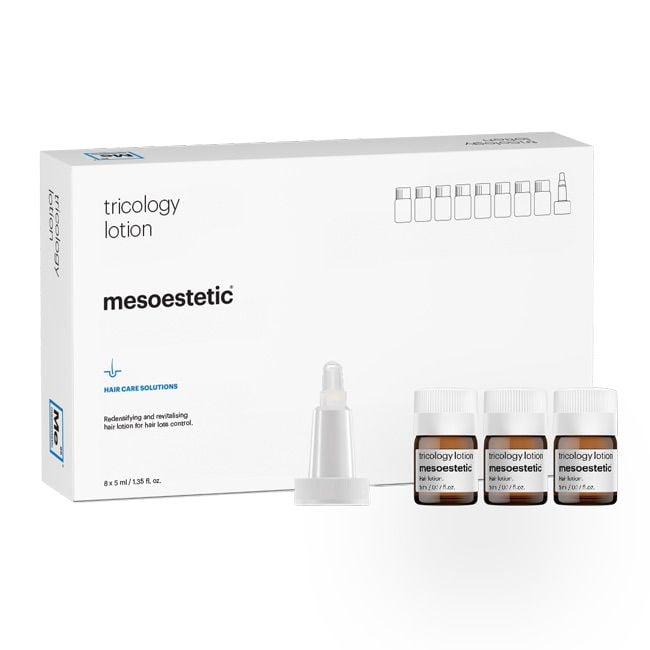 mesoestetic tricology lotion, 8 x 5ml revitalising anti hair loss scalp lotion