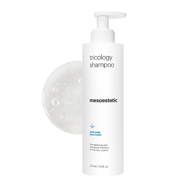 mesoestetic tricology shampoo 225ml, strengthening anti hair loss scalp shampoo