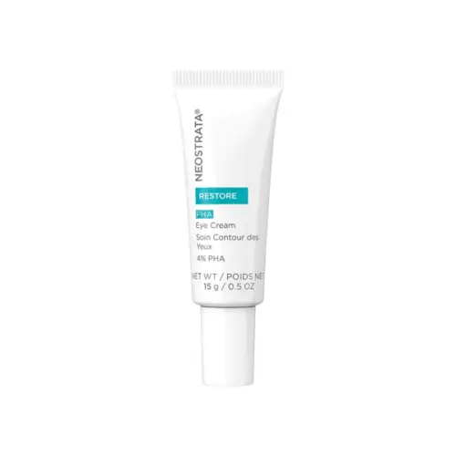 NeoStrata Eye Cream is a highly moisturising cream formulated with 4% PHA (gluconolactone), that gently and effectively reduces dryness and the appearance of fine lines and wrinkles in the delicate eye area. NeoStrata Eye Crean can be used in the morning under concealer and again at bedtime. This product contains natural antioxidants and the ''moisture sponge,'' sodium hyaluronate, for superior moisturisation. Hypoallergenic, ophthalmologist tested and fragrance free. Tube provides contamination resistant and more controlled delivery of the product for use around the eye. Benefits of NeoStrata Eye Cream: A Highly moisturising cream which gently reduces dryness Helps reduce fine lines and wrinkles around eyes Ophthalmologist tested Fragrance free and hypoallergenic Suitable for sensitive, dry and combination skin types