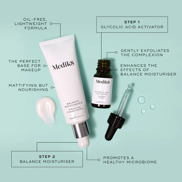 Medik8 Balance Moisturise & Glycolic Acid Activator 50ml - Image 6