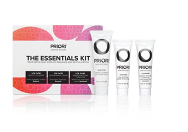 Priori THE ESSENTIALS KIT (Gentle Cleanser, Skin Renewal Crème, Barrier Restore), 20/10/10 ML